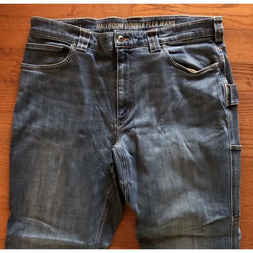 Duluth Trading Co Flex Ballroom Jeans Blue Denim Mens 40x34 New Without Tags